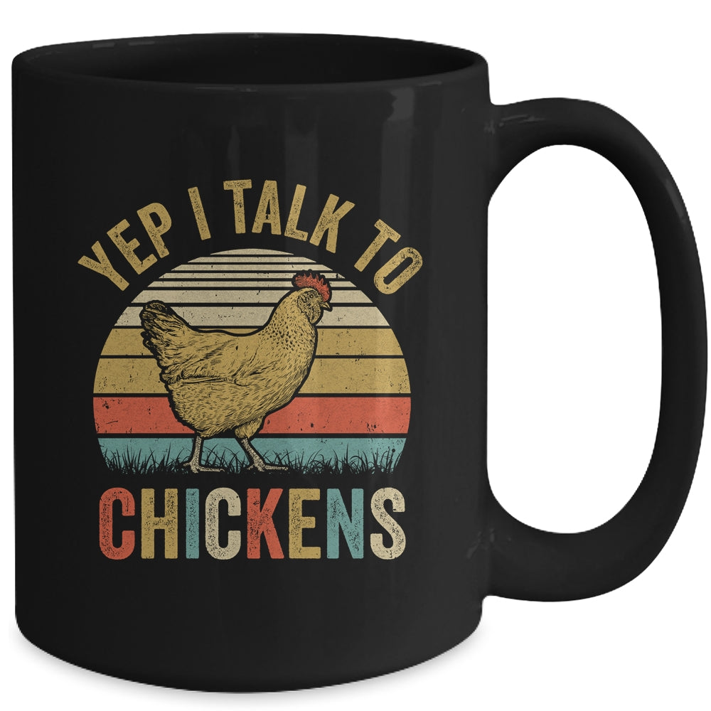Yep I Talk To Chickens For Men Women Funny Poultry Farmer Mug | teecentury