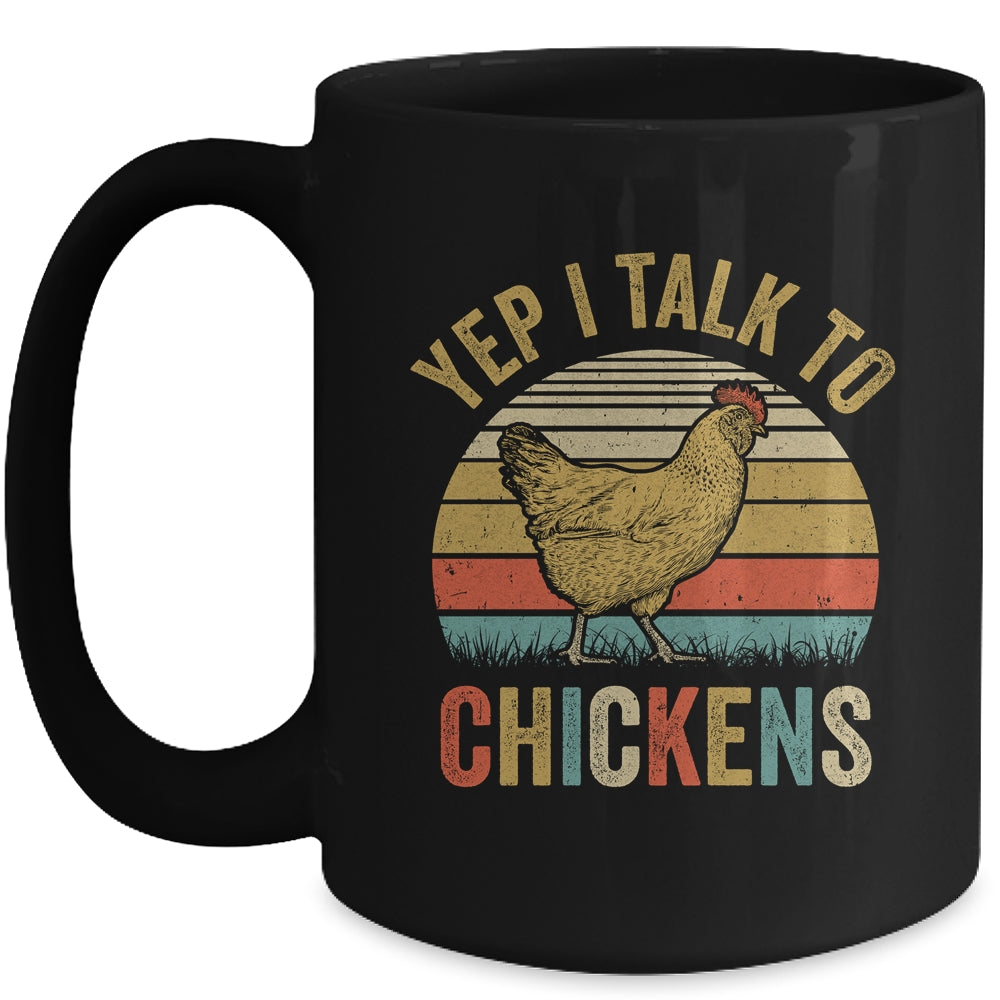 Yep I Talk To Chickens For Men Women Funny Poultry Farmer Mug | teecentury