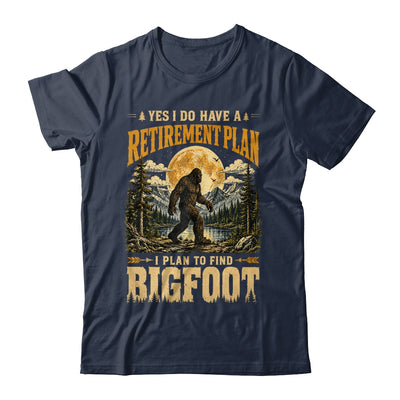 Yes I Have A Retirement Plan I'm Going To Find Bigfoot Retro Shirt & Hoodie | teecentury