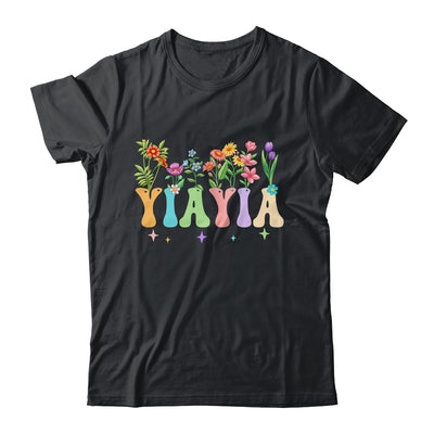 Yiayia Women Wildflower Floral Design Nana Mothers Day Shirt & Tank Top | teecentury