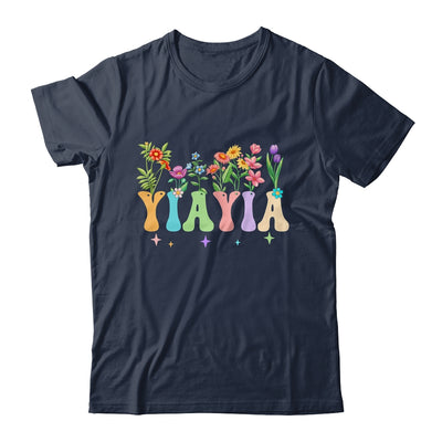 Yiayia Women Wildflower Floral Design Nana Mothers Day Shirt & Tank Top | teecentury