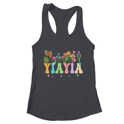 Yiayia Women Wildflower Floral Design Nana Mothers Day Shirt & Tank Top | teecentury
