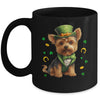 Yorkie St Patricks Day Leprechaun Shamrock Irish Mug | teecentury