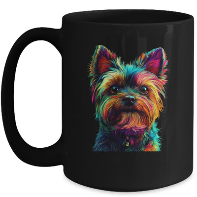 Yorkshire Terrier Dog Colorful Face Dog Lover Men Women Mug | teecentury