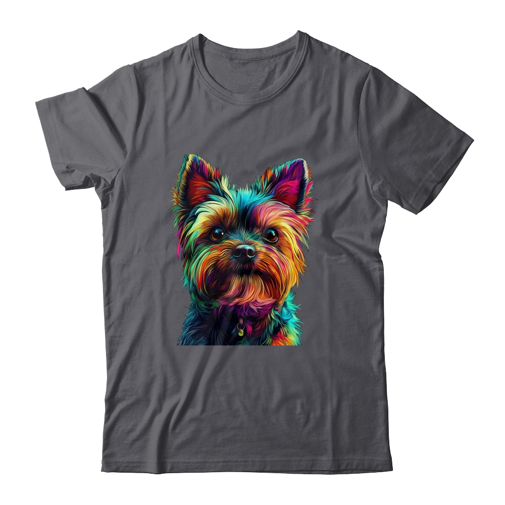 Yorkshire Terrier Dog Colorful Face Dog Lover Men Women Shirt & Tank Top | teecentury