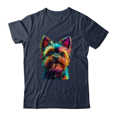 Yorkshire Terrier Dog Colorful Face Dog Lover Men Women Shirt & Tank Top | teecentury