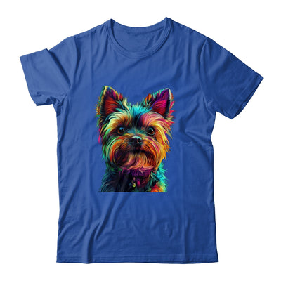 Yorkshire Terrier Dog Colorful Face Dog Lover Men Women Shirt & Tank Top | teecentury