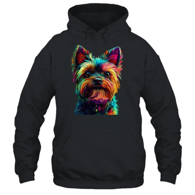 Yorkshire Terrier Dog Colorful Face Dog Lover Men Women Shirt & Tank Top | teecentury