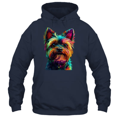 Yorkshire Terrier Dog Colorful Face Dog Lover Men Women Shirt & Tank Top | teecentury