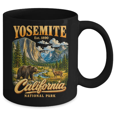 Yosemite California National Park 1890 Camping Souvenir Mug | teecentury