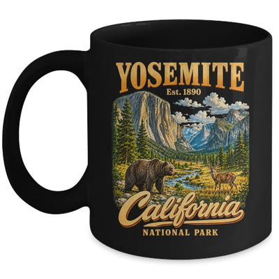 Yosemite California National Park 1890 Camping Souvenir Mug | teecentury
