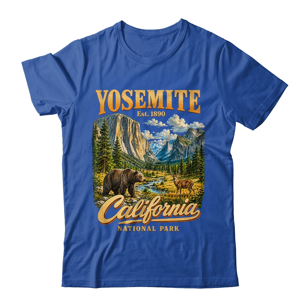 Yosemite California National Park 1890 Camping Souvenir Shirt & Tank Top | teecentury