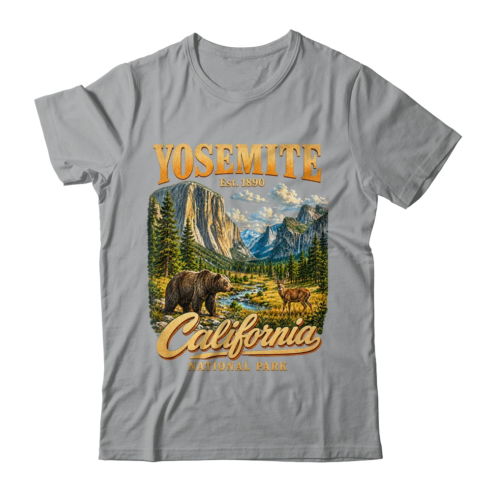 Yosemite California National Park 1890 Camping Souvenir Shirt & Tank Top | teecentury
