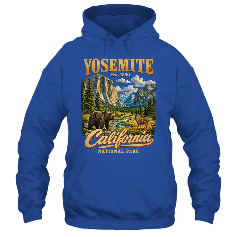 Yosemite California National Park 1890 Camping Souvenir Shirt & Tank Top | teecentury