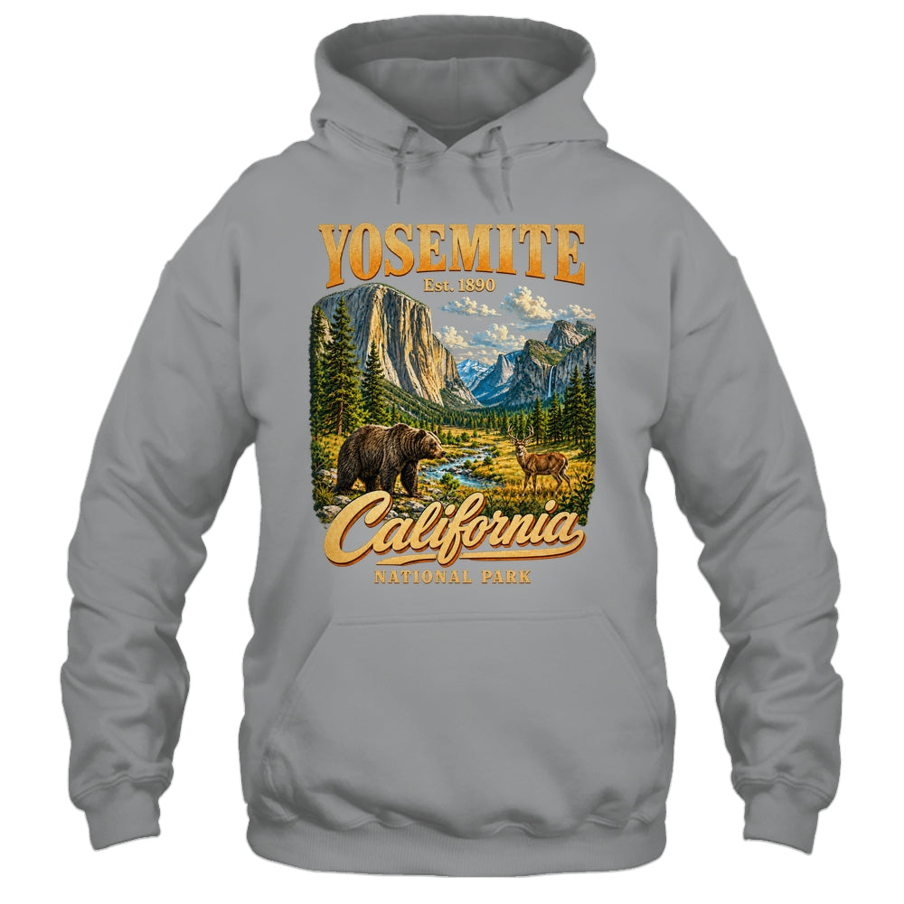 Yosemite California National Park 1890 Camping Souvenir Shirt & Tank Top | teecentury