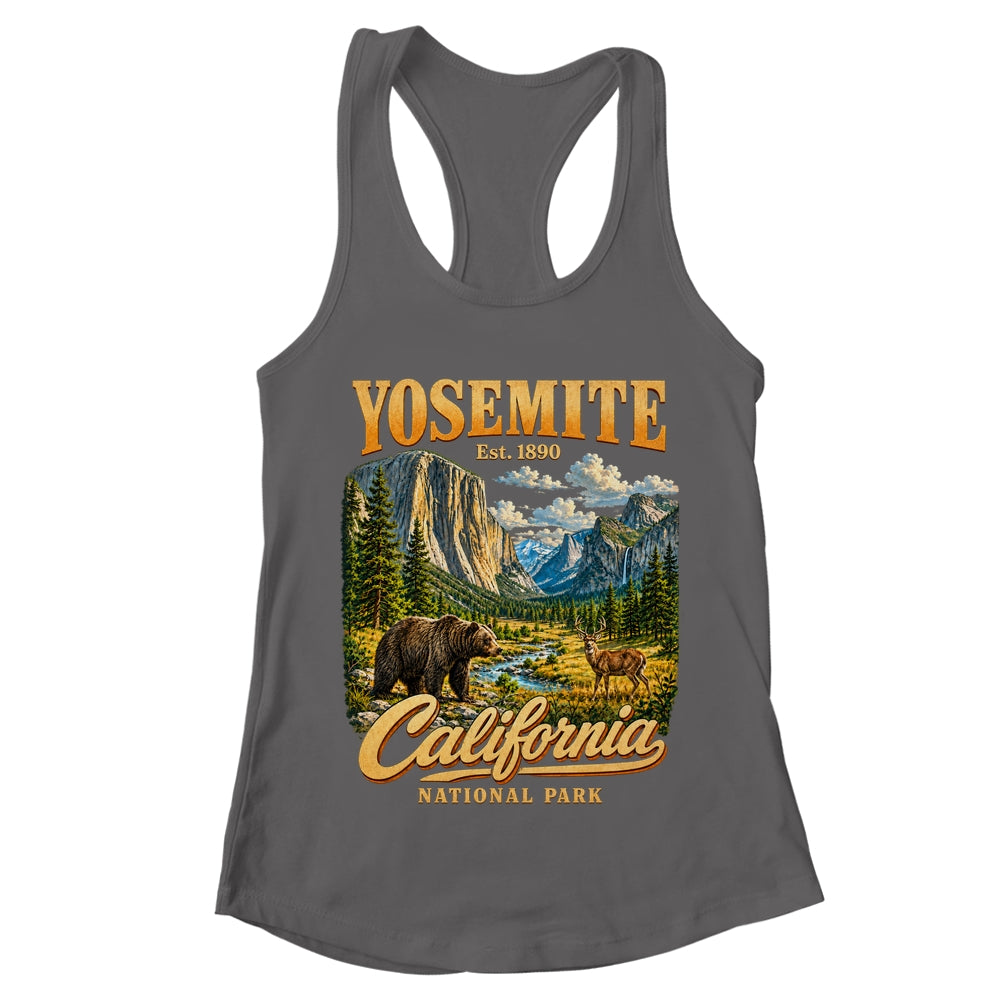 Yosemite California National Park 1890 Camping Souvenir Shirt & Tank Top | teecentury