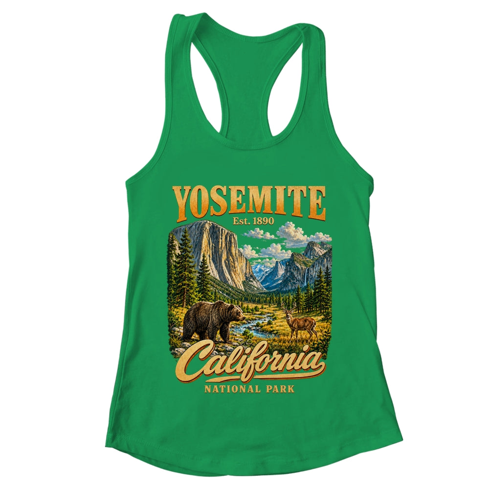 Yosemite California National Park 1890 Camping Souvenir Shirt & Tank Top | teecentury