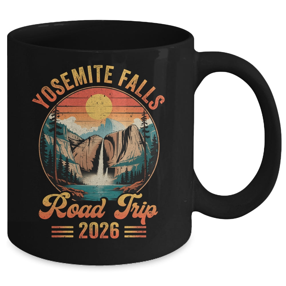 Yosemite Falls Road Trip 2026 Summer Vacation Family Matching Mug | teecentury