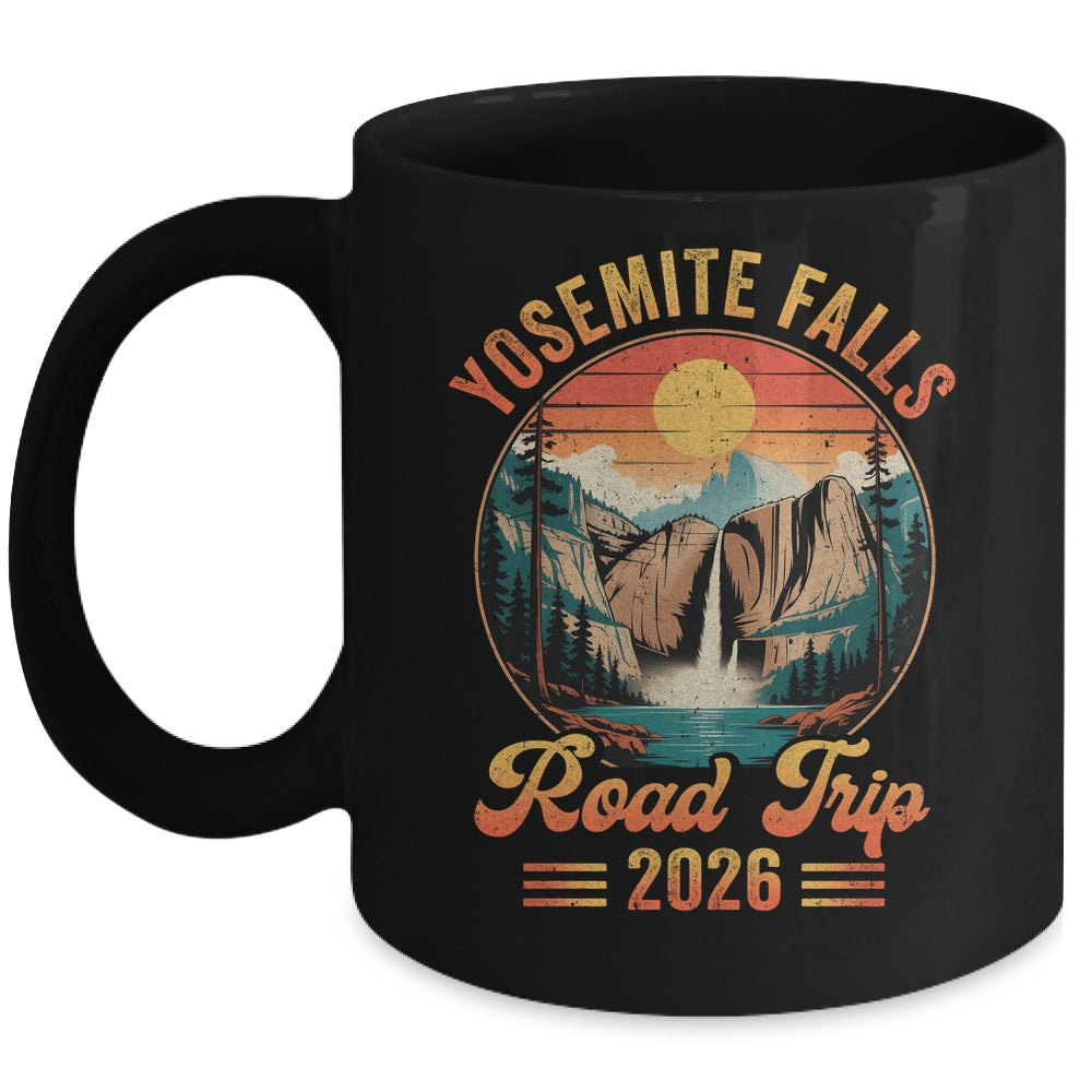 Yosemite Falls Road Trip 2026 Summer Vacation Family Matching Mug | teecentury