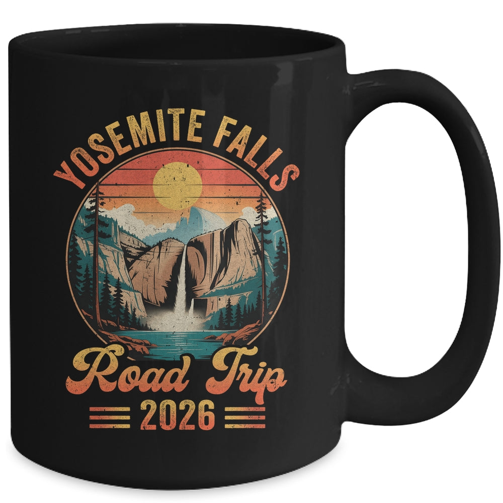Yosemite Falls Road Trip 2026 Summer Vacation Family Matching Mug | teecentury