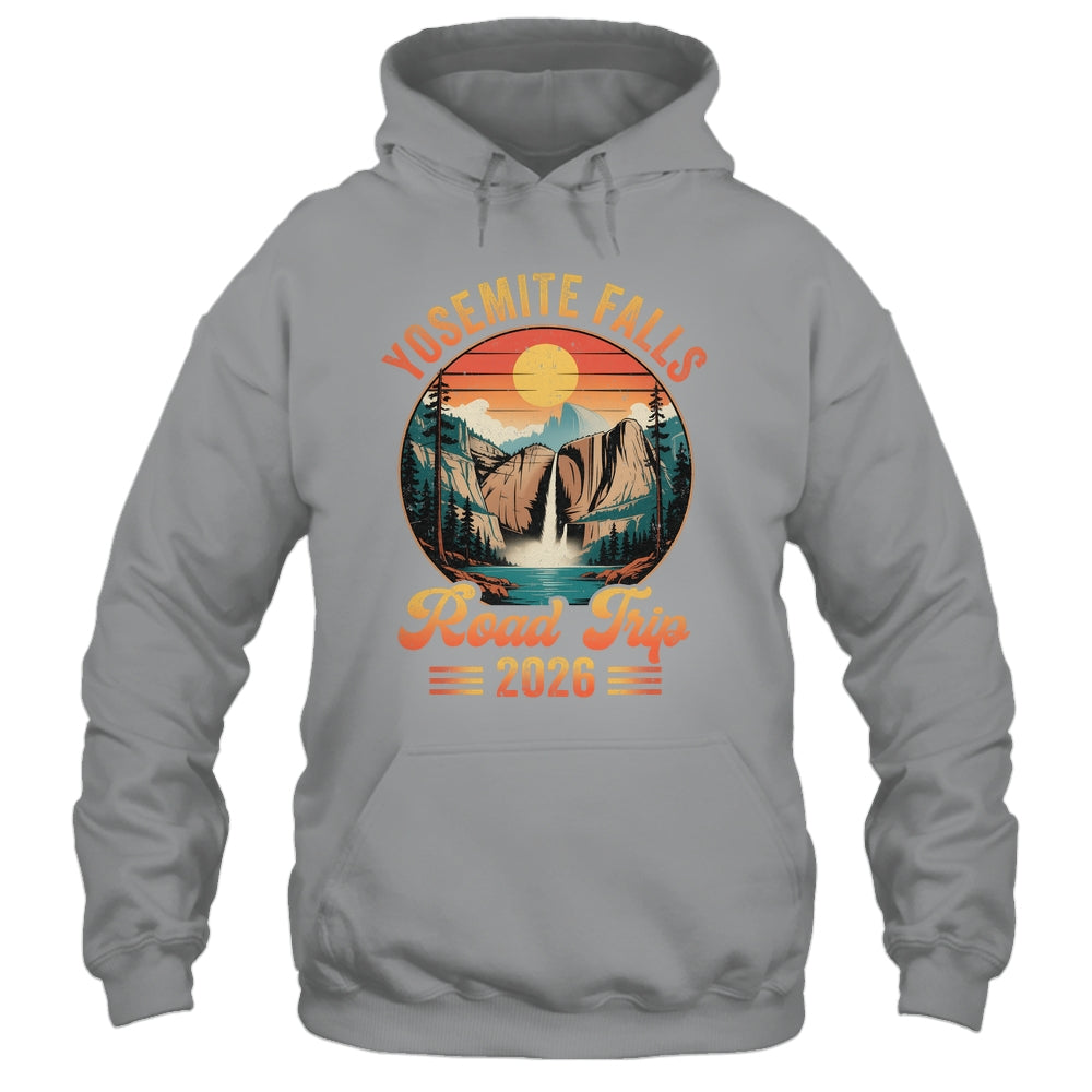 Yosemite Falls Road Trip 2026 Summer Vacation Family Matching Shirt & Tank Top | teecentury