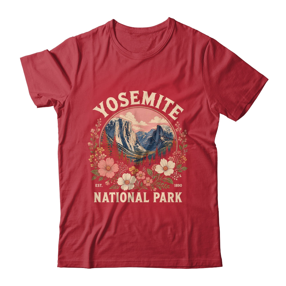 Yosemite National Park 2026 Floral Vintage Women California Shirt & Hoodie | teecentury