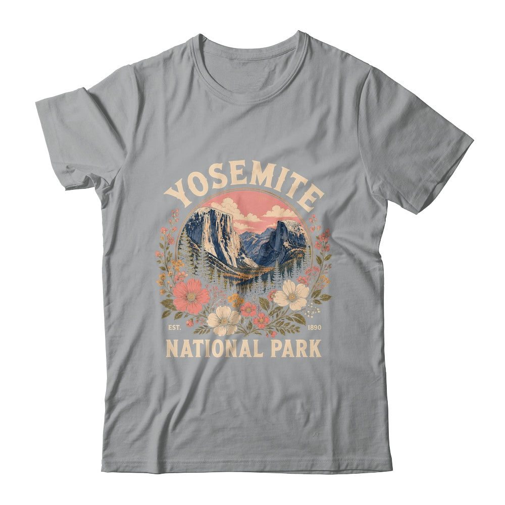 Yosemite National Park 2026 Floral Vintage Women California Shirt & Hoodie | teecentury