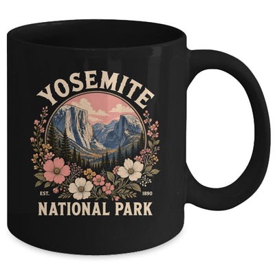 Yosemite National Park 2026 Floral Vintage Women California Mug | teecentury
