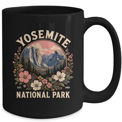 Yosemite National Park 2026 Floral Vintage Women California Mug | teecentury