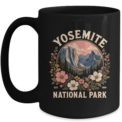 Yosemite National Park 2026 Floral Vintage Women California Mug | teecentury