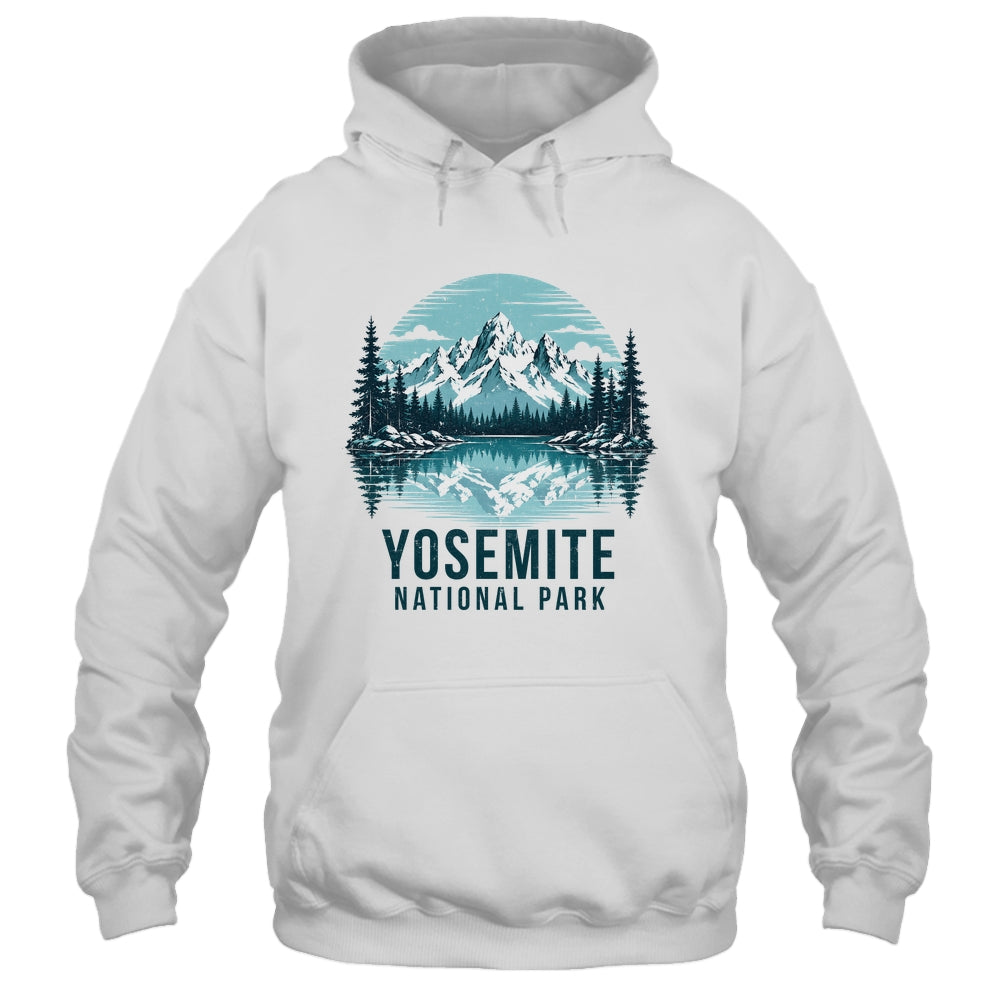 Yosemite National Park Retro Mountain Lake Outdoor Hiking Shirt & Tank Top | teecentury