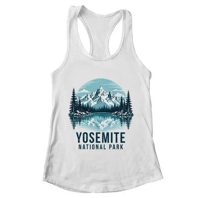 Yosemite National Park Retro Mountain Lake Outdoor Hiking Shirt & Tank Top | teecentury
