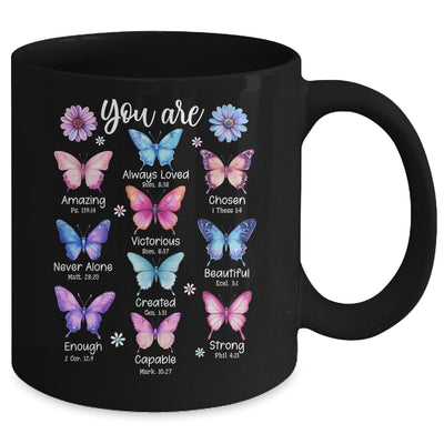 You Are Butterfly Beautiful Christian Religious Bible Verse Mug | teecentury