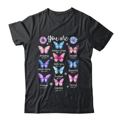 You Are Butterfly Beautiful Christian Religious Bible Verse Shirt & Tank Top | teecentury