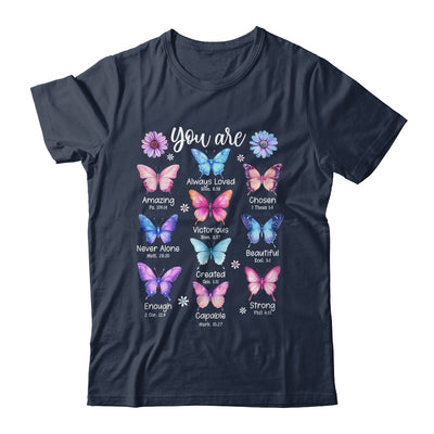 You Are Butterfly Beautiful Christian Religious Bible Verse Shirt & Tank Top | teecentury