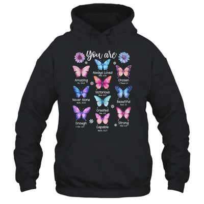 You Are Butterfly Beautiful Christian Religious Bible Verse Shirt & Tank Top | teecentury
