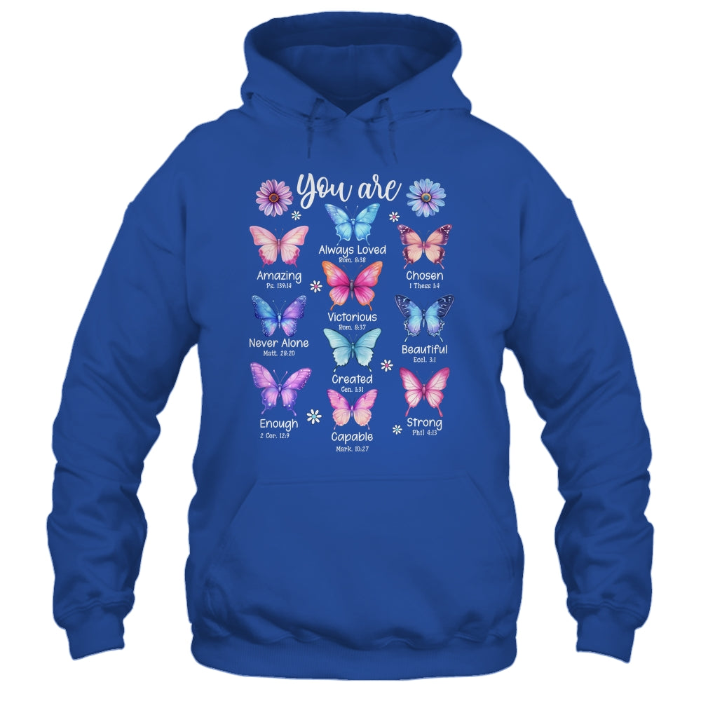 You Are Butterfly Beautiful Christian Religious Bible Verse Shirt & Tank Top | teecentury