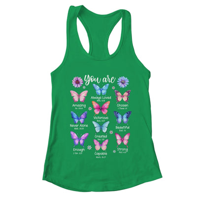 You Are Butterfly Beautiful Christian Religious Bible Verse Shirt & Tank Top | teecentury