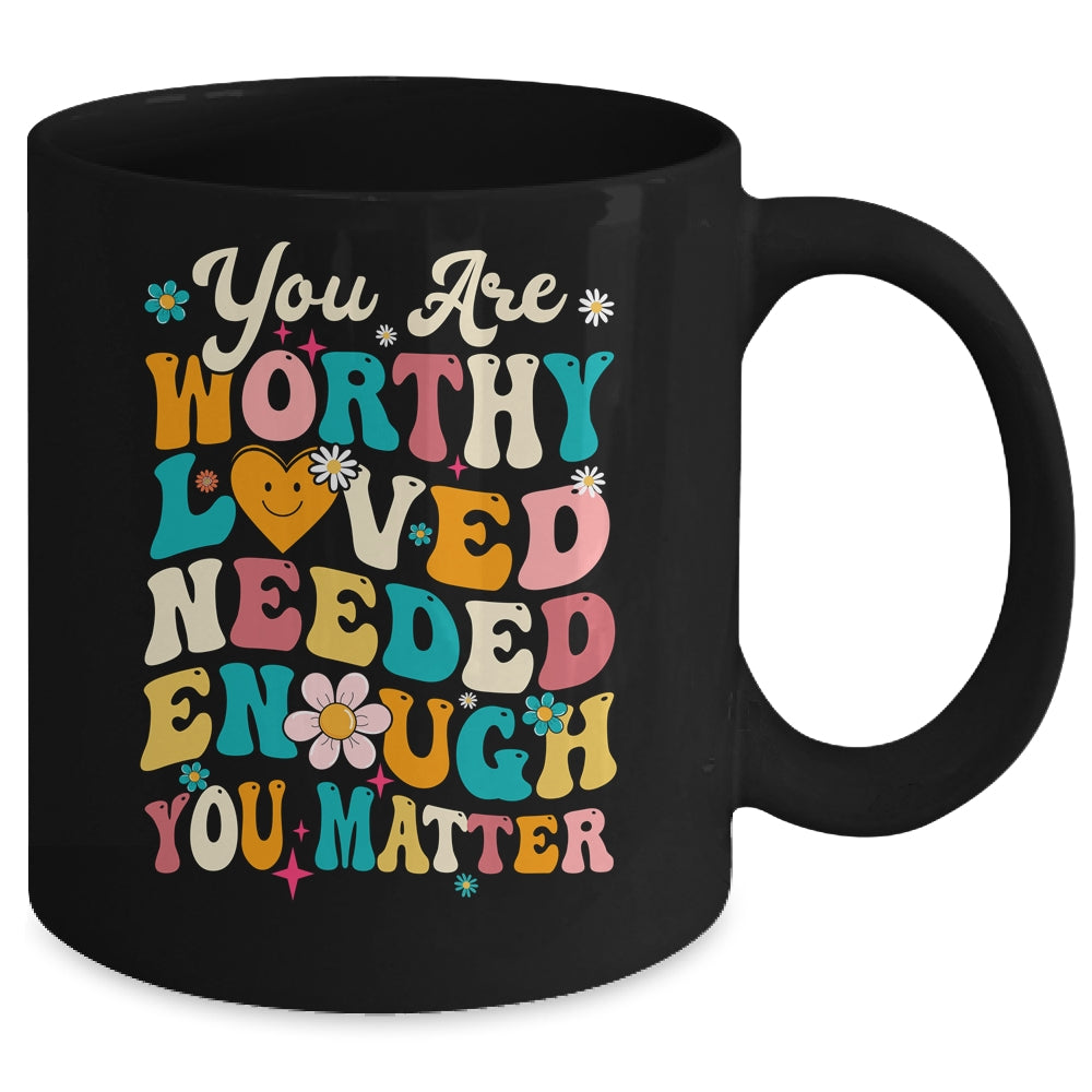 You Matter Kindness Loved Groovy Mental Health Awareness Mug | teecentury