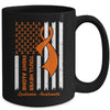 You'll Never Fight Alone Blood Cancer Leukemia Awareness Mug | teecentury