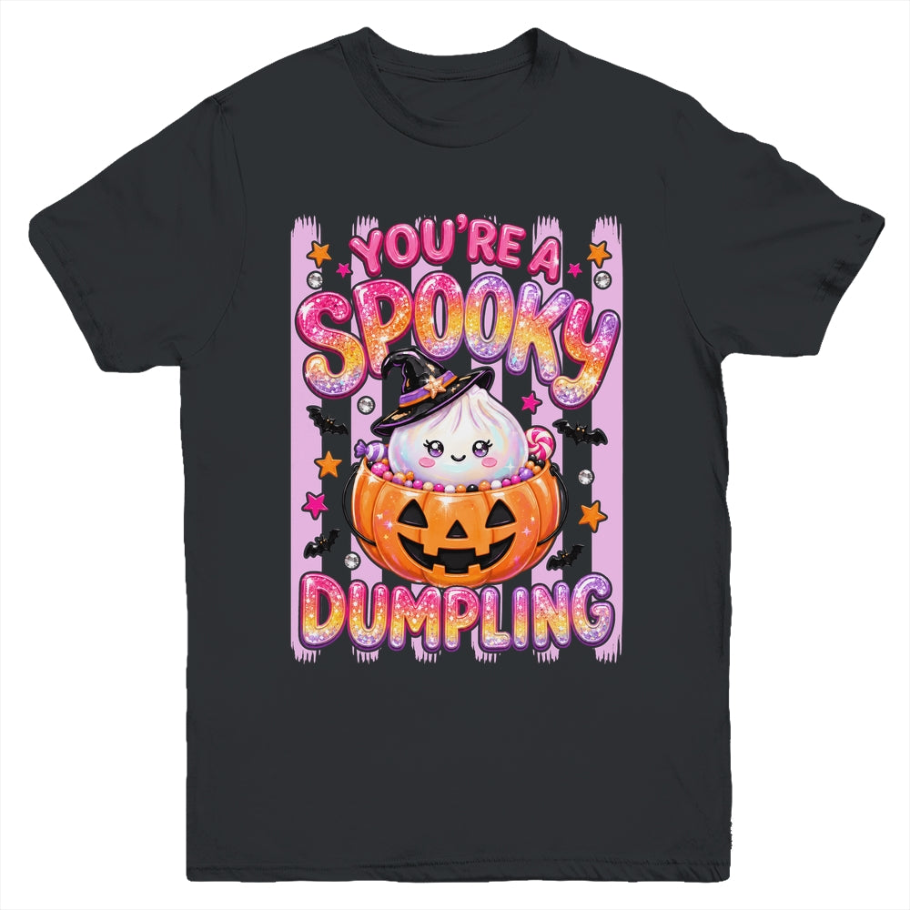 You're A Spooky Dumpling Halloween Kawaii Kawaii Witch Youth Shirt | teecentury