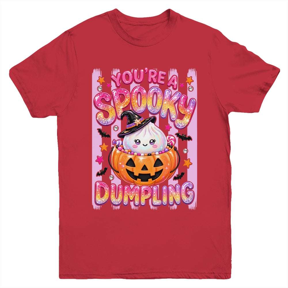 You're A Spooky Dumpling Halloween Kawaii Kawaii Witch Youth Shirt | teecentury
