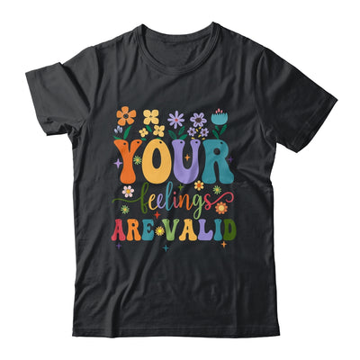 Your Feelings Are Valid Cute Retro Mental Health Awareness Shirt & Tank Top | teecentury
