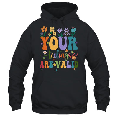 Your Feelings Are Valid Cute Retro Mental Health Awareness Shirt & Tank Top | teecentury