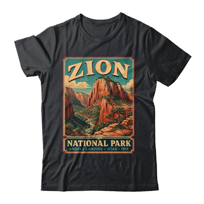 Zion National Park Utah Angels Landing Vintage Hiking Trail Shirt & Tank Top | teecentury