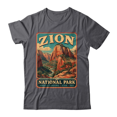 Zion National Park Utah Angels Landing Vintage Hiking Trail Shirt & Tank Top | teecentury
