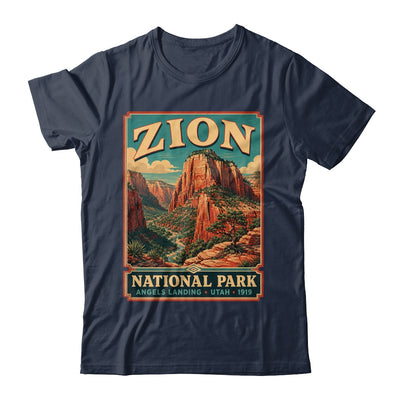Zion National Park Utah Angels Landing Vintage Hiking Trail Shirt & Tank Top | teecentury