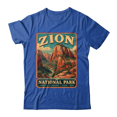 Zion National Park Utah Angels Landing Vintage Hiking Trail Shirt & Tank Top | teecentury