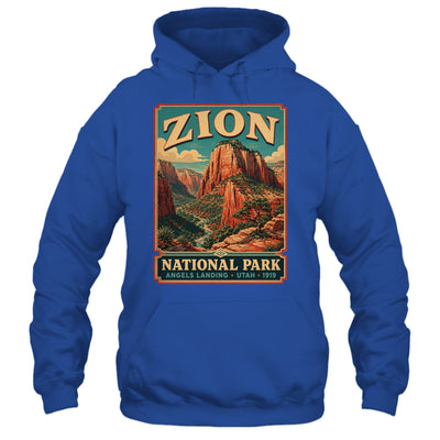 Zion National Park Utah Angels Landing Vintage Hiking Trail Shirt & Tank Top | teecentury