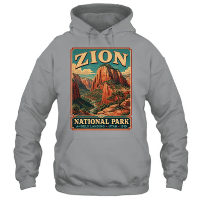 Zion National Park Utah Angels Landing Vintage Hiking Trail Shirt & Tank Top | teecentury